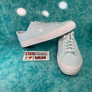 Converse One Star Pro Cord Aqua Mist Blue Men’s Low Top Skate Shoes Sneakers